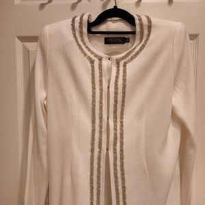 Womens white Misook jaket